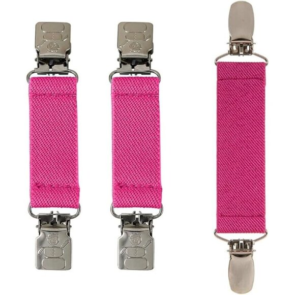 Hold’Em Mitten & Hat Clip Set Toddler Kids Sturdy Super Tight Grip - Fuchsia - Picture 1 of 6